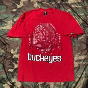 Starter vintage 00s Ohio state buckeyes big print graphic tee cotton size M/20.5